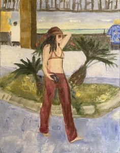 Beach Bar Acrylic Painting